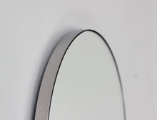 Orbis™ Round Minimalist Mirror with Stainless Steel Frame, Customisable