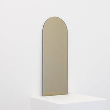 In Stock Arcus™ Arched Bronze Tinted Minimalist Frameless Mirror with a Floating Effect