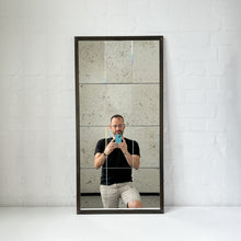 NEW Quadris™ Rectangular Antiqued Panelled Mirror with Bronze Patina Frame