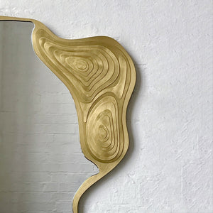 NEW Omalo™ Special Edition Mirror with a Delicately Handcrafted Brass Frame