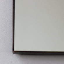 In Stock - Arcus™ Arch shaped Overmantel Mirror with Contemporary Bronze Patina Frame