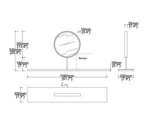 Set of 2 Bespoke Mirrors for Ethel Chalopin