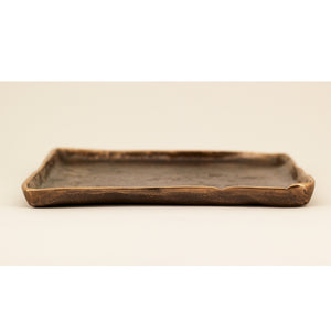 Handmade Cast Bronze Trinket Tray Inspired by Wabi-Sabi