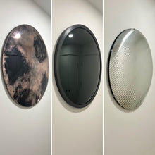 Orbis™ Round Convex Black Tinted Contemporary Frameless Mirror