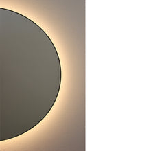 Orbis™ Illuminated Contemporary Round Mirror with a Brass Frame, Customisable