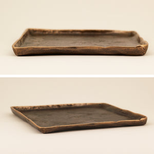 Handmade Cast Bronze Trinket Tray Inspired by Wabi-Sabi