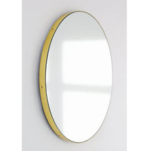 Set of 2 Orbis™ Round Minimalist Customisable Mirror with Elegant Brass Frame (600mm)