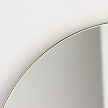 Set of 2 Orbis™ Round Minimalist Customisable Mirror with Elegant Brass Frame (600mm)