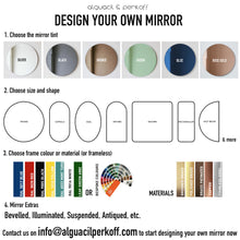 Nuva™ Organic Shaped Frameless Modern Mirror, Oversized