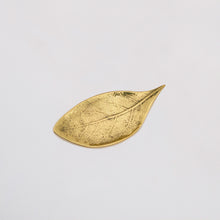 Brass Cast Leaf Decorative Tray Dish Vide-poche, Small