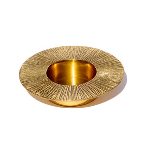 Brass Sun tealight candle holder