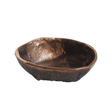 Rounded Handmade Cast Bronze Bowl Inspired by Wabi-Sabi, Vide-Poche