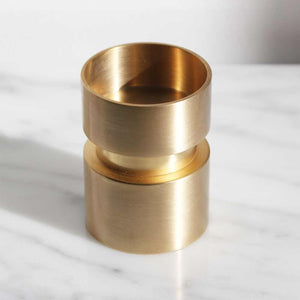 Convertible Brass Candleholder Taper Candle & Tealight