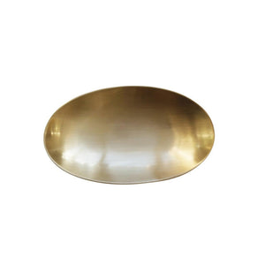 Handcrafted Brushed Brass Decorative Plate, Small